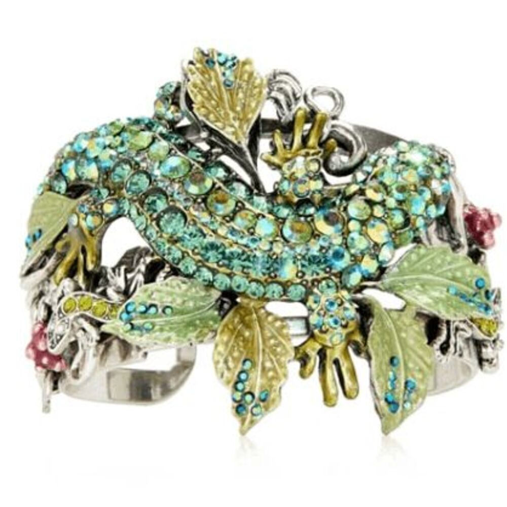 KIRKS FOLLY Silver Salamander Cuff Bracelet
